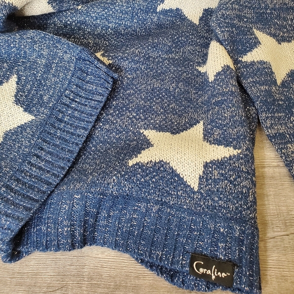 Coraline Movie Silver Star Sweater 